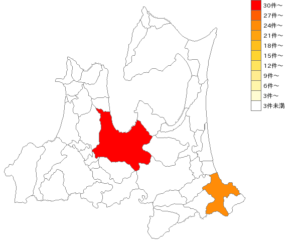 青森県の国土交通省業界マップ
