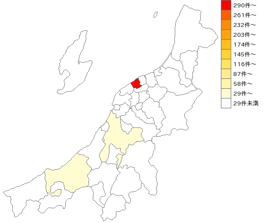 新潟県の国土交通省業界マップ