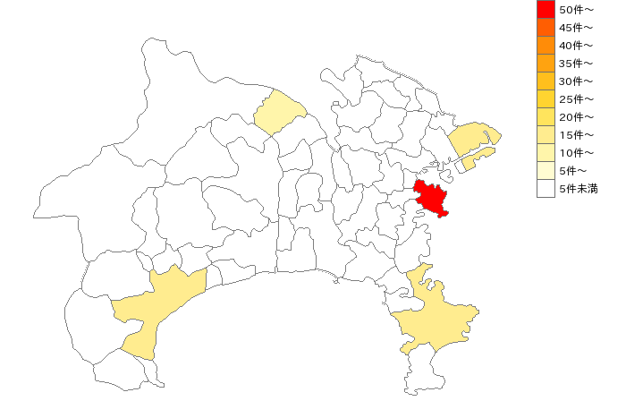 神奈川県の裁判所業界マップ