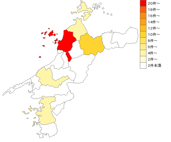 愛媛県の裁判所業界マップ