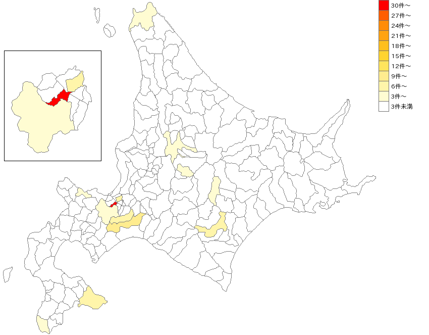 北海道の防衛省業界マップ