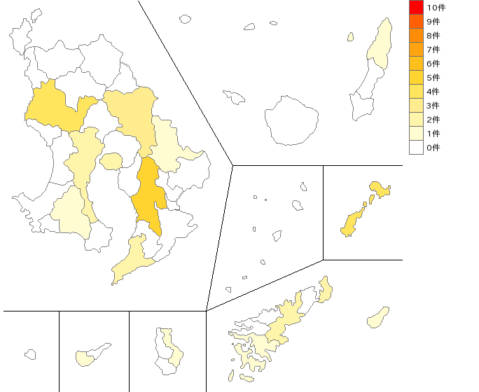 鹿児島県の防衛省業界マップ