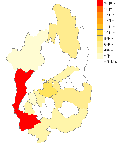 滋賀県のキリスト教教会業界マップ