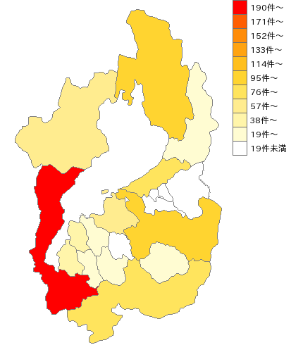 滋賀県の寺院業界マップ