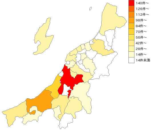 新潟県の公民館業界マップ