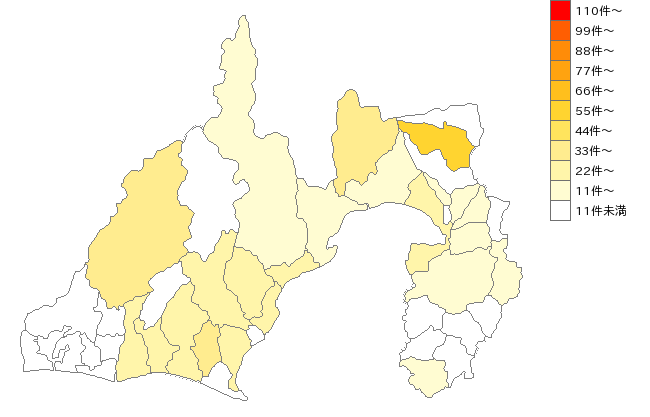 静岡県の公民館業界マップ