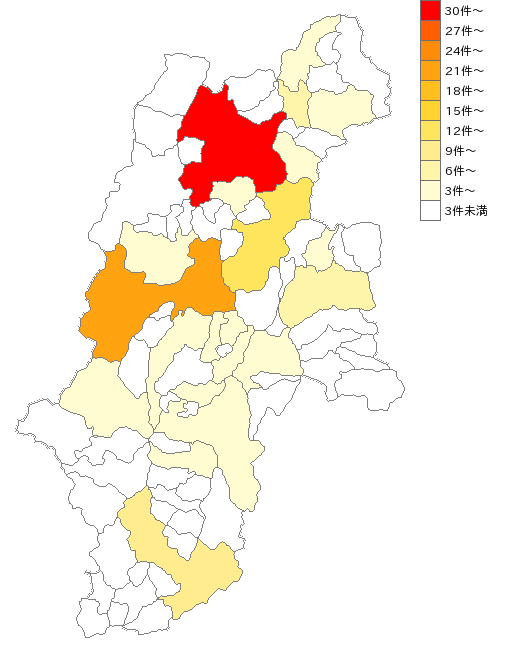 長野県の信用協同組合業界マップ