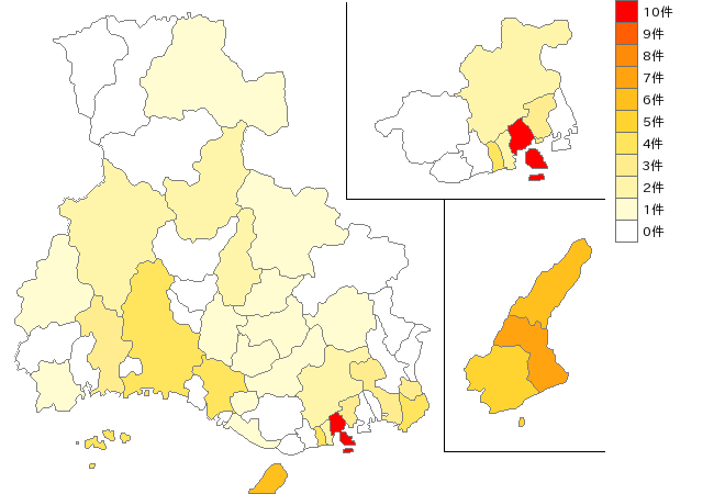 兵庫県の信用協同組合業界マップ