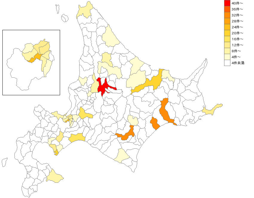 北海道の信用金庫業界マップ