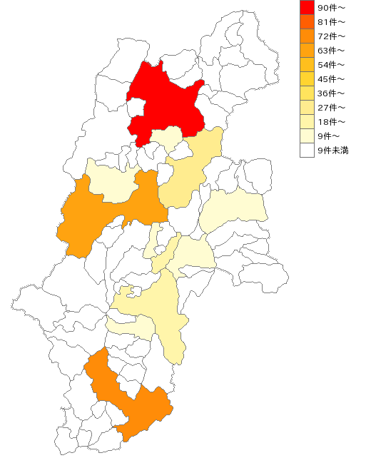 長野県の信用金庫業界マップ