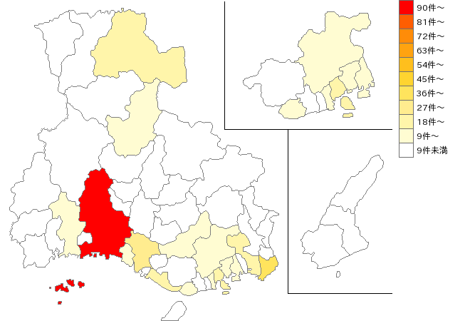 兵庫県の信用金庫業界マップ