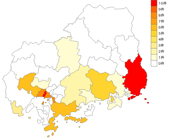 広島県の質屋業界マップ