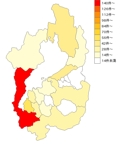滋賀県の歯科業界マップ