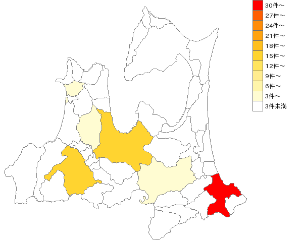 青森県の歯科矯正科業界マップ