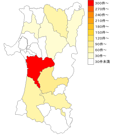 秋田県の薬局業界マップ