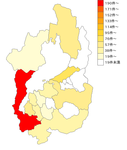 滋賀県の薬局業界マップ