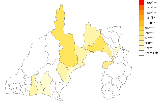 静岡県の学習・進学塾業界マップ