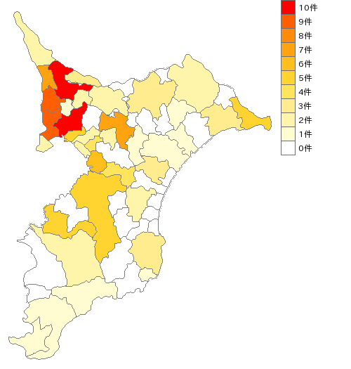 千葉県のパソコン教室業界マップ