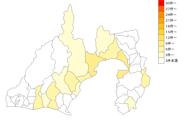 静岡県のパソコン教室業界マップ