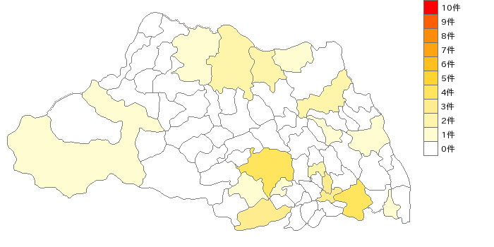 埼玉県のヨガ教室業界マップ