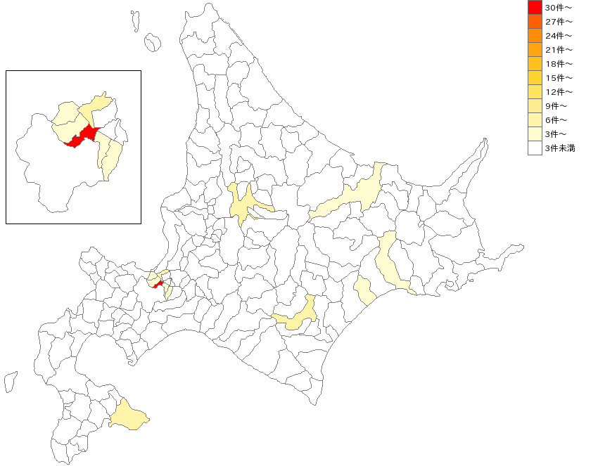 北海道の教養・技能教室業界マップ