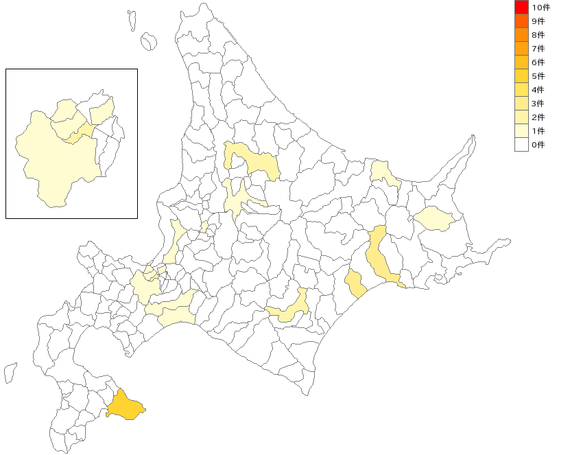 北海道の編物教室業界マップ