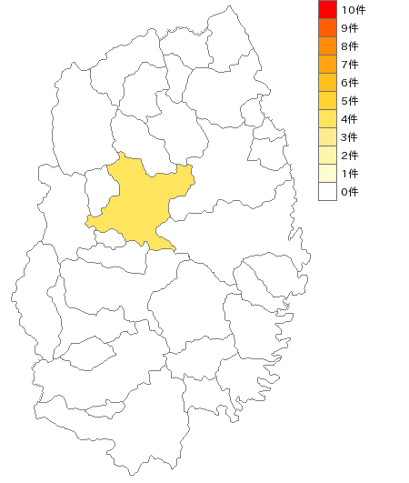 岩手県のボウリング場業界マップ