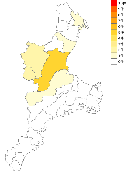 三重県のボウリング場業界マップ