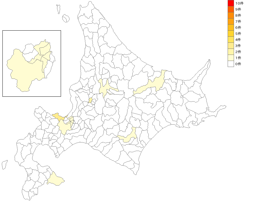 北海道のダンスホール業界マップ