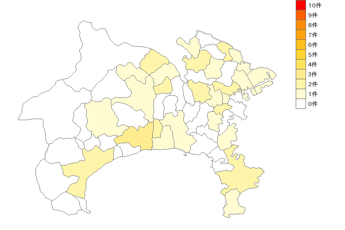 神奈川県のビリヤード場業界マップ
