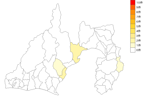 静岡県の健康ランド業界マップ