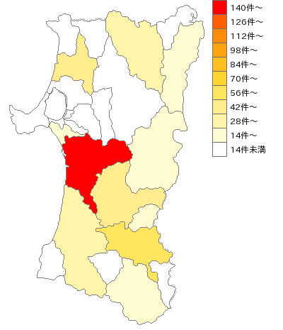 秋田県の自動車鈑金・塗装業界マップ