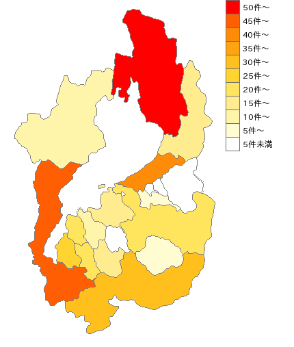 滋賀県の自動車鈑金・塗装業界マップ