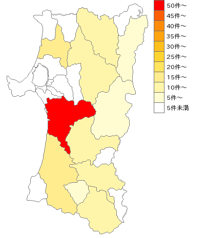 秋田県の自動車修理業界マップ