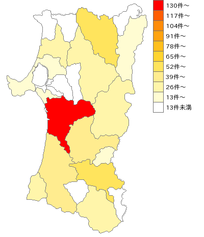 秋田県のガソリンスタンド業界マップ
