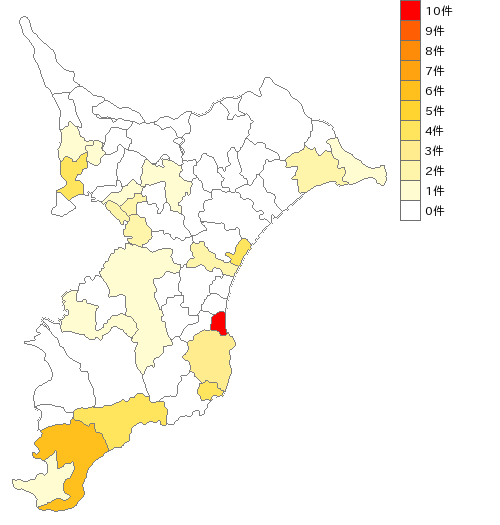 千葉県のサーフショップ業界マップ