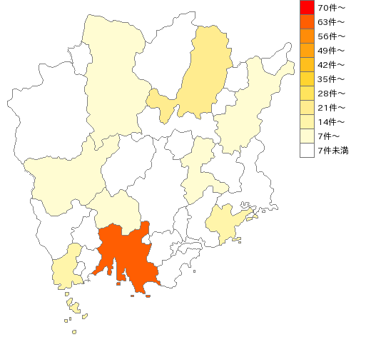 岡山県のギフトショップ業界マップ