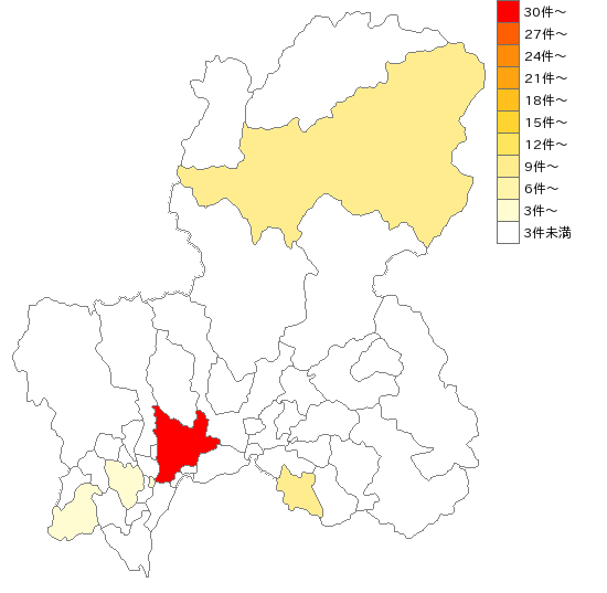 岐阜県の画商業界マップ