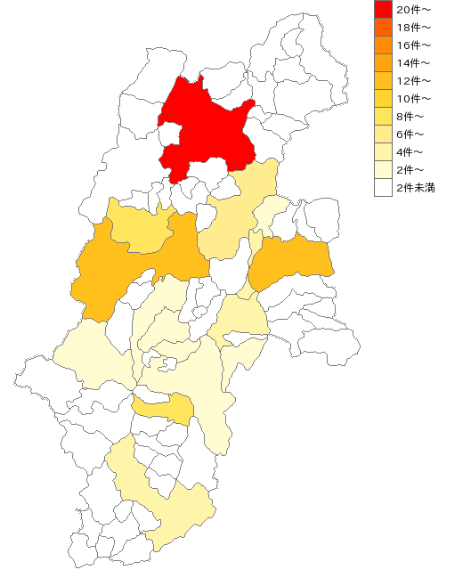 長野県の建築材料販売業界マップ