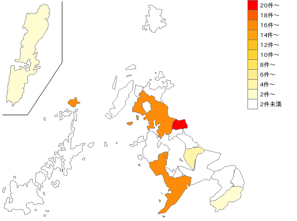 長崎県の陶磁器店業界マップ