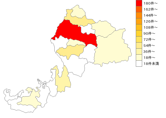 福井県の理容店業界マップ