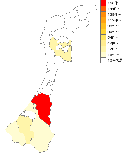 石川県の着付け業界マップ