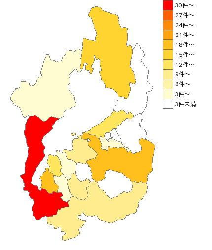 滋賀県の着付け業界マップ