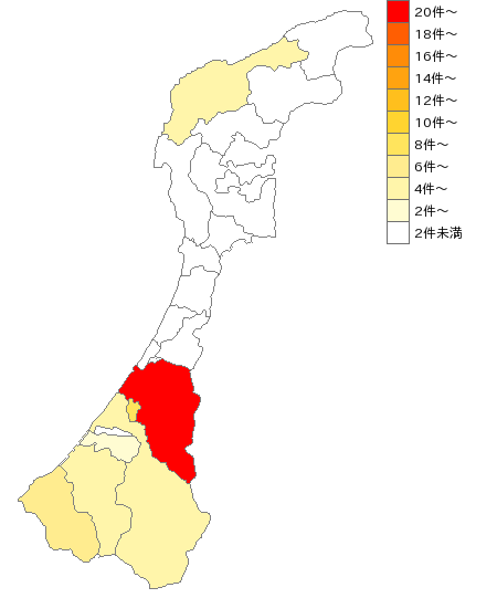 石川県のメイクアップサービス業界マップ