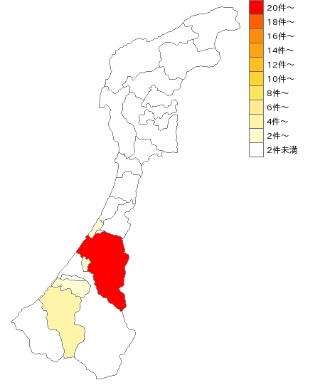 石川県のアロマテラピー業界マップ