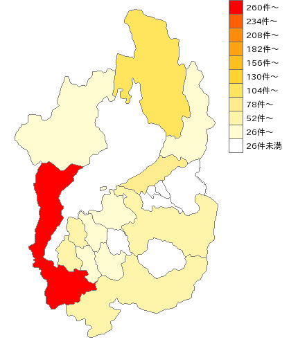 滋賀県の介護サービス業界マップ