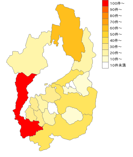 滋賀県の電気工事業界マップ