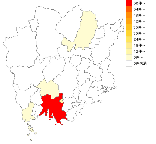 岡山県の畳業界マップ