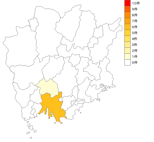 岡山県の窓・扉用日よけ製造業界マップ