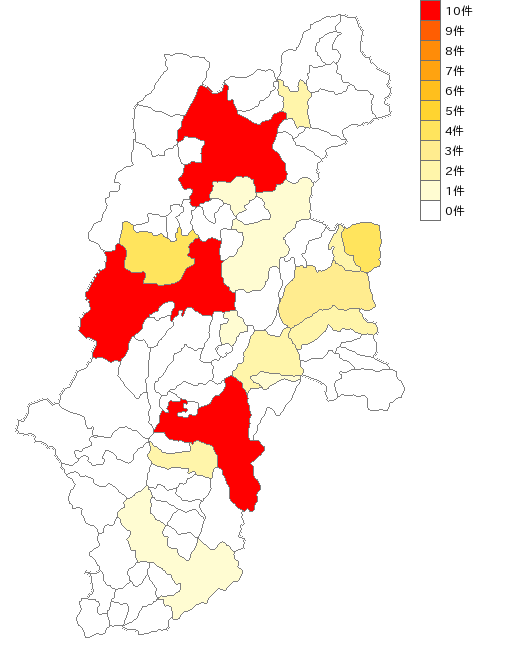 長野県の暖炉業界マップ